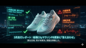 2026年3月の走行結果：315km——板橋Cityマラソン3:18:44、「答え合わせ」の15分28秒
