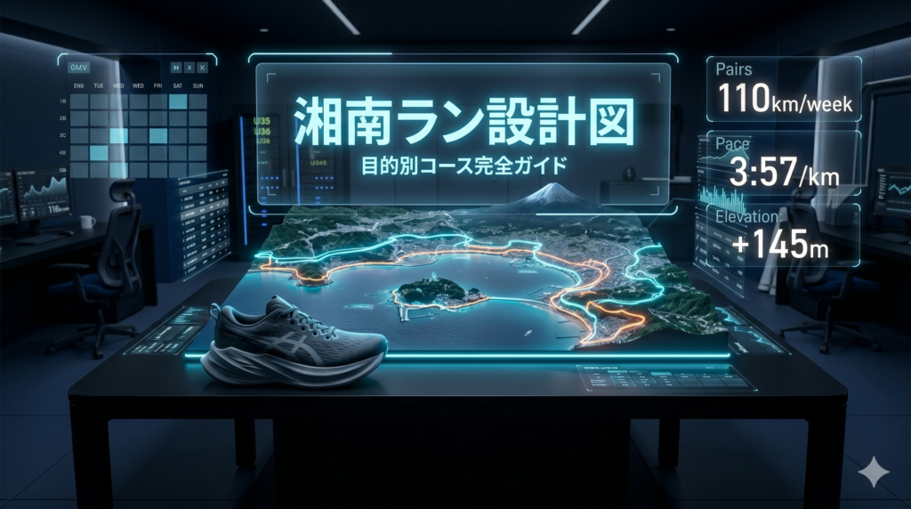 週110kmランナーが選ぶ湘南ランニングスポット——茅ヶ崎発・江の島往復の実走コース設計図