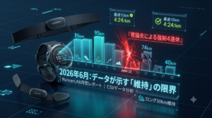 2026年6月の走行結果：295km——胃腸炎と高熱で4連休。前半は走り、後半は体調に削られた