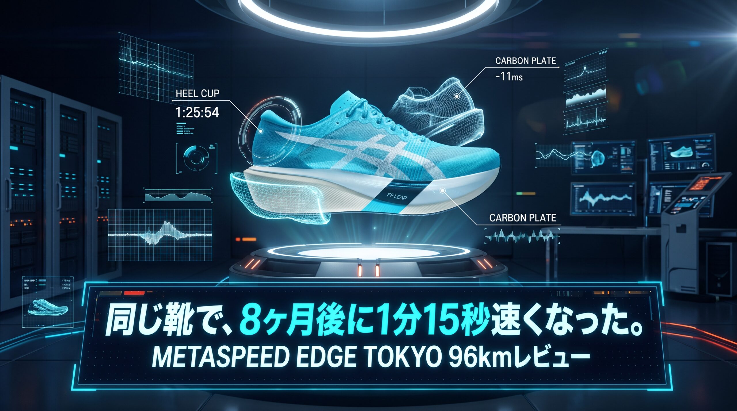 【96km実走レビュー】METASPEED EDGE TOKYO:東京レガシーハーフ1:25:54で検証——同じ靴でTT比1分15秒短縮、接地−11ms・心拍+2bpmが示したハーフ本番の答え