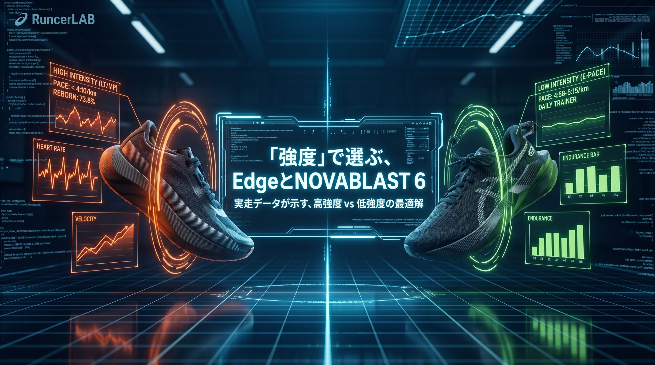 【2足比較】ハイパーブーストエッジ vs ノヴァブラスト6：距離ではなく強度で分けた——156kmと171km走って引いた境界線